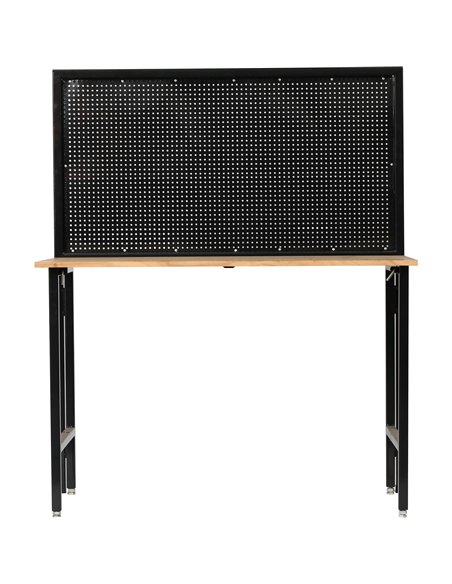 Professional Steel Workbench with Pegboard 150kg Table Load 25kg Pegboard Load 1220x660x1460mm | Stalwart DA-KWT1220