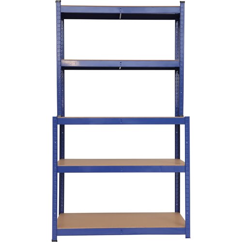 Professional Steel Workbench with 5-Tier Shelf Rack 625kg Max Load 1100x540x1400mm | Stalwart DA-KWT33P