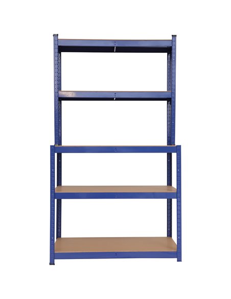 Professional Steel Workbench with 5-Tier Shelf Rack 625kg Max Load 1100x540x1400mm | Stalwart DA-KWT33P