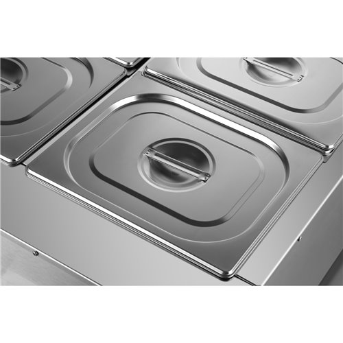 Commercial Electric Bain Marie 6xGN1/2 3000W Countertop 1080x750x275mm | Stalwart DA-HB1080