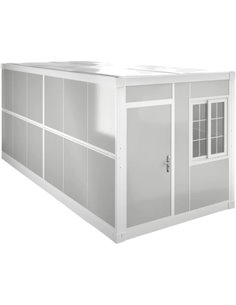 Folding Container Prefab Warehouse Office Fireproof &amp Insulated with Electrical System 5800x2500x2390mm 1100kg | Stalwart DA-