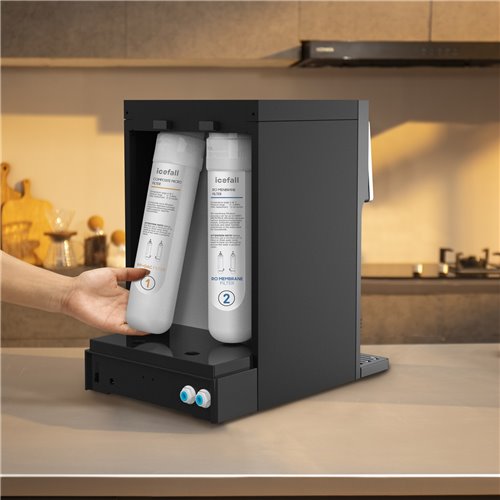 Countertop Hot &amp Cold RO Water Purifier 7-Stage Filtration Smart Touch Display, 3L Tank | Stalwart DA-YHD2401E
