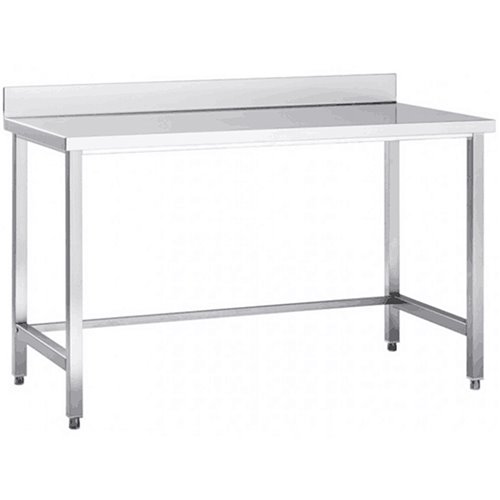 Professional Work table Stainless steel No bottom shelf Upstand 1600x700x965mm | Stalwart DA-DW7160