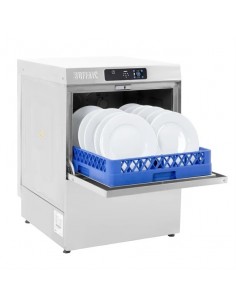 Buffalo Digital Undercounter Dishwasher with Drain Pump 500mm Commercial Basket 5.4kW