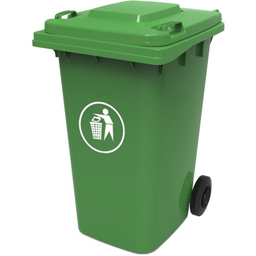 Wheelie Waste Bin 240 litres Green | Stalwart DA-XDL240A11