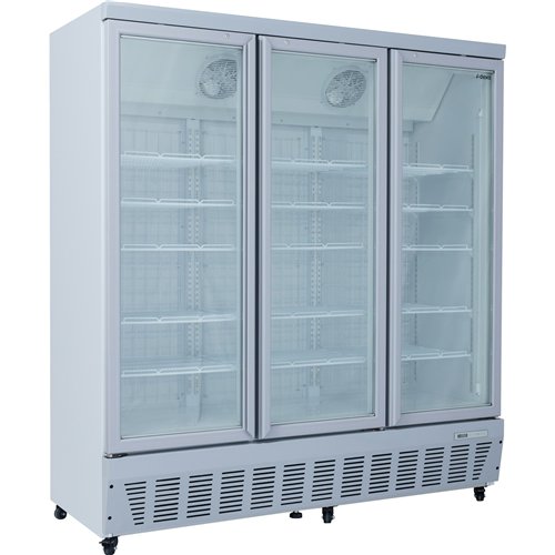 Commercial Display Freezer 1496 Litres Upright 3 Glass Doors Ventilated Cooling 1830x730x2020mm | Stalwart DA-SDT1500
