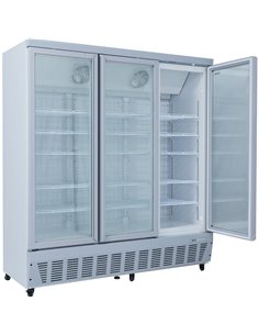 Commercial Display Freezer 1496 Litres Upright 3 Glass Doors Ventilated Cooling 1830x730x2020mm | Stalwart DA-SDT1500 2