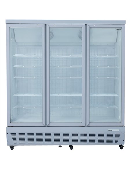 Commercial Display Freezer 1496 Litres Upright 3 Glass Doors Ventilated Cooling 1830x730x2020mm | Stalwart DA-SDT1500