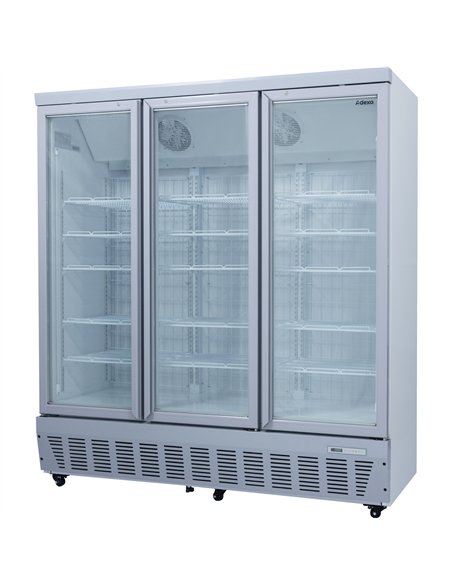 Commercial Display Freezer 1496 Litres Upright 3 Glass Doors Ventilated Cooling 1830x730x2020mm | Stalwart DA-SDT1500