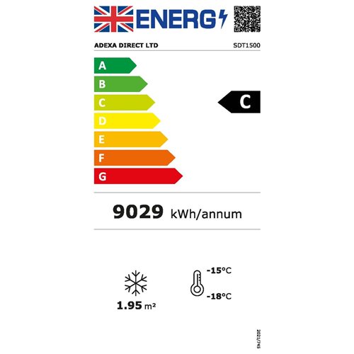 Commercial Display Freezer 1496 Litres Upright 3 Glass Doors Ventilated Cooling 1830x730x2020mm | Stalwart DA-SDT1500