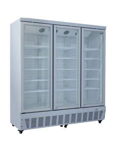 Commercial Display Refrigerator 1587 Litres Upright 3 Glass Doors Ventilated Cooling 1830x730x2020mm | Stalwart DA-SCT1727