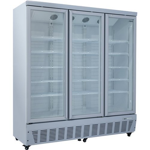 Commercial Display Refrigerator 1587 Litres Upright 3 Glass Doors Ventilated Cooling 1830x730x2020mm | Stalwart DA-SCT1727