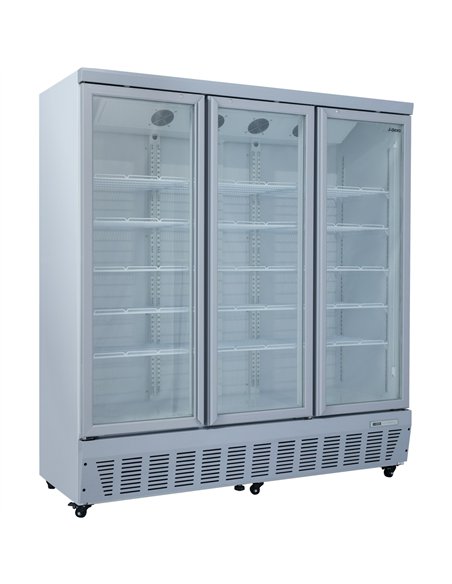 Commercial Display Refrigerator 1587 Litres Upright 3 Glass Doors Ventilated Cooling 1830x730x2020mm | Stalwart DA-SCT1727
