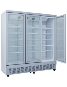 Commercial Display Refrigerator 1587 Litres Upright 3 Glass Doors Ventilated Cooling 1830x730x2020mm | Stalwart DA-SCT1727 2