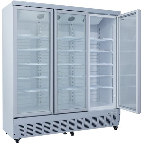 Commercial Display Refrigerator 1587 Litres Upright 3 Glass Doors Ventilated Cooling 1830x730x2020mm | Stalwart DA-SCT1727