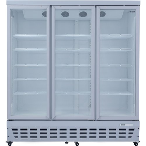 Commercial Display Refrigerator 1587 Litres Upright 3 Glass Doors Ventilated Cooling 1830x730x2020mm | Stalwart DA-SCT1727