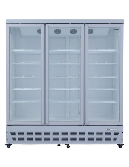 Commercial Display Refrigerator 1587 Litres Upright 3 Glass Doors Ventilated Cooling 1830x730x2020mm | Stalwart DA-SCT1727