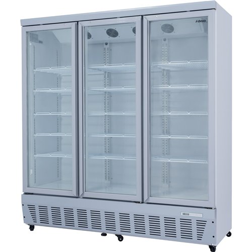 Commercial Display Refrigerator 1587 Litres Upright 3 Glass Doors Ventilated Cooling 1830x730x2020mm | Stalwart DA-SCT1727