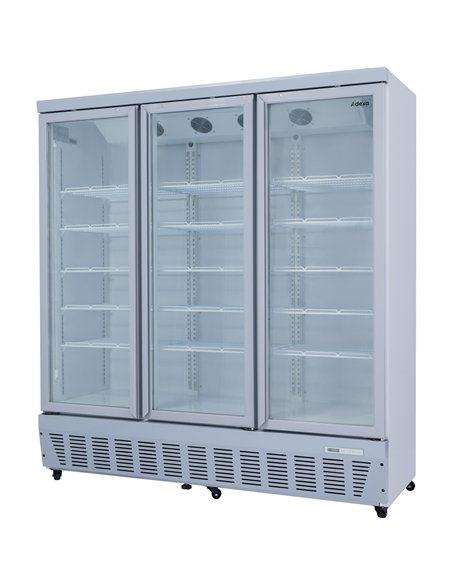 Commercial Display Refrigerator 1587 Litres Upright 3 Glass Doors Ventilated Cooling 1830x730x2020mm | Stalwart DA-SCT1727