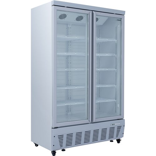 Commercial Display Refrigerator 1023 Litres Upright 2 Glass Doors Ventilated Cooling 1215x730x2020mm | Stalwart DA-SCT1127