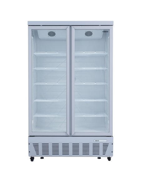Commercial Display Refrigerator 1023 Litres Upright 2 Glass Doors Ventilated Cooling 1215x730x2020mm | Stalwart DA-SCT1127
