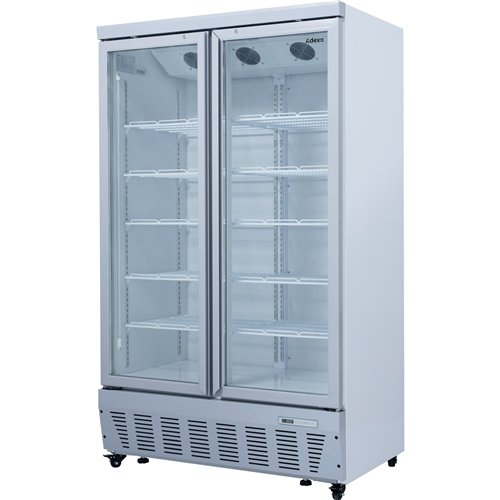 Commercial Display Refrigerator 1023 Litres Upright 2 Glass Doors Ventilated Cooling 1215x730x2020mm | Stalwart DA-SCT1127