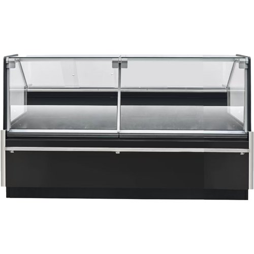Commercial Open Deli Serve Over Counter Straight Glass Front Height Adjustable Feet 1875x1135x1190mm | Stalwart DA-BLUEL226