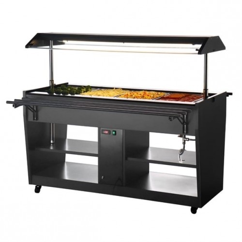 Buffalo Heated Buffet Bar Black