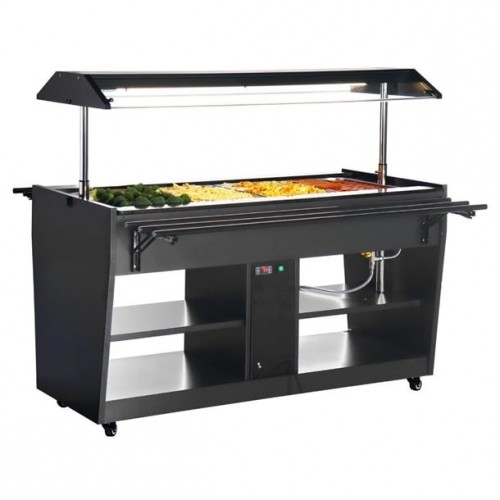 Buffalo Heated Buffet Bar Black