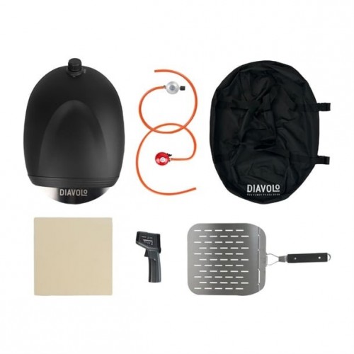 Diavolo Gas Portable Pizza Oven Black...
