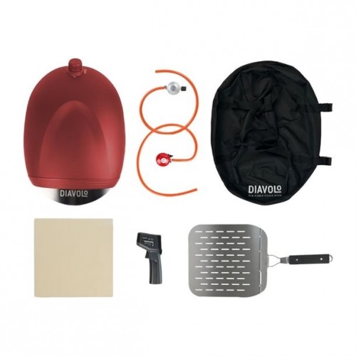 Diavolo Gas Portable Pizza Oven Red...