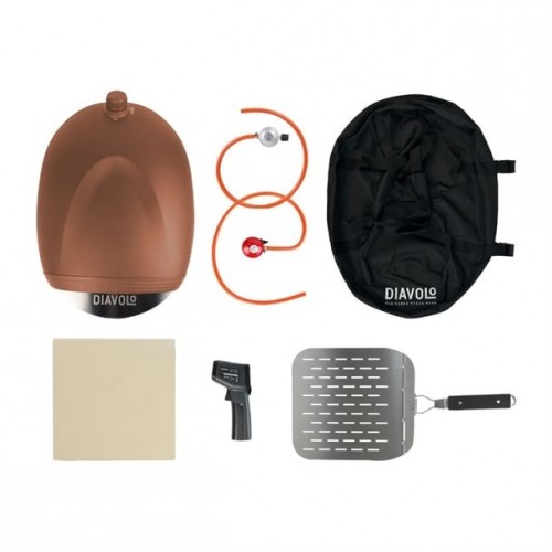 Diavolo Gas Portable Pizza Oven Mocha...