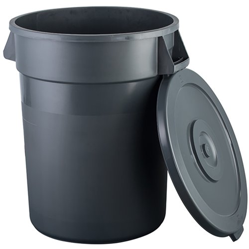 Waste Bin with Lid 80 litres Dark grey | Stalwart DA-XDW006