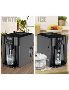 2-in-1 Ice Maker &amp Cold Water Dispenser Countertop 12kg/24h 0.6kg bin | Stalwart DA-HZB12E 2