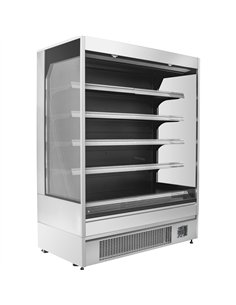 Wall Cabinet Multi Deck Refrigerator Night Curtain Stainless Steel 1000x700x2000mm | Stalwart DA-BLUEL146 2