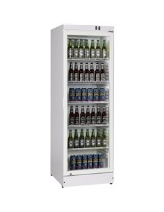 Commercial Upright Beverage Bottle Cooler 360 Litres Single Hinged Glass Door White 600x620x1860mm | Stalwart DA-SSH50 2