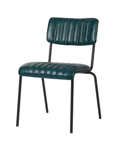 Modern Bistro Dining Chair Dining Chair with PU Leather Seat Green 460x565x795mm | Stalwart DA-TGS004