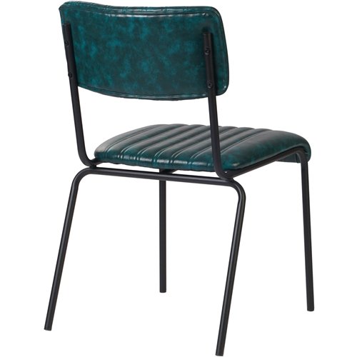 Modern Bistro Dining Chair Dining Chair with PU Leather Seat Green 460x565x795mm | Stalwart DA-TGS004