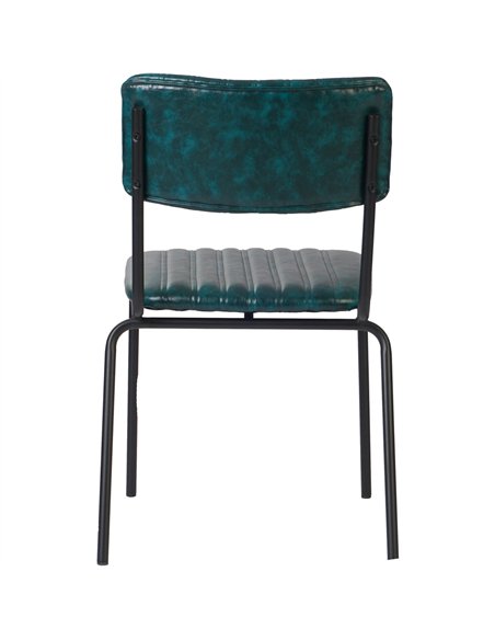 Modern Bistro Dining Chair Dining Chair with PU Leather Seat Green 460x565x795mm | Stalwart DA-TGS004