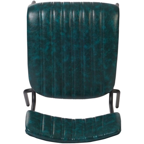 Modern Bistro Dining Chair Dining Chair with PU Leather Seat Green 460x565x795mm | Stalwart DA-TGS004