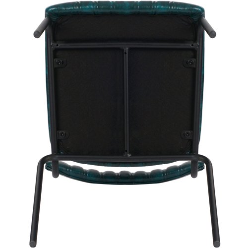 Modern Bistro Dining Chair Dining Chair with PU Leather Seat Green 460x565x795mm | Stalwart DA-TGS004