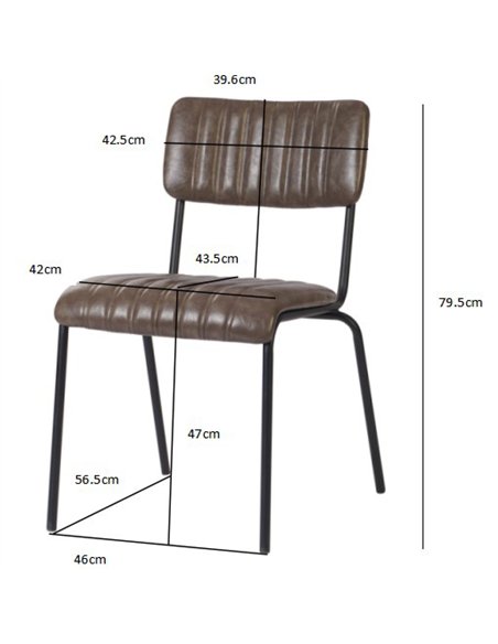 Modern Bistro Dining Chair Dining Chair with PU Leather Seat Green 460x565x795mm | Stalwart DA-TGS004