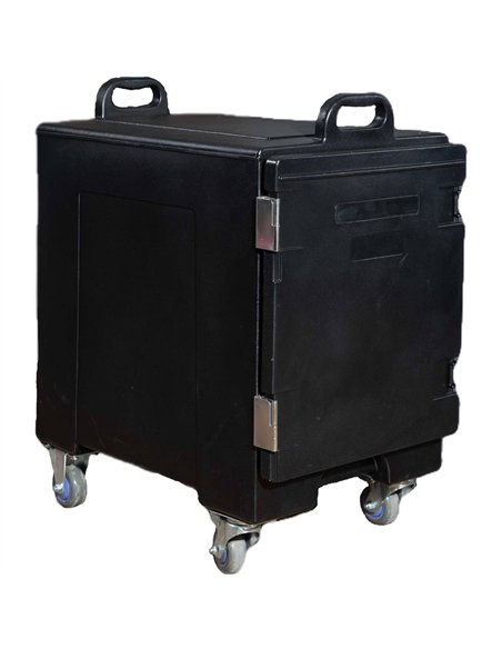 Commercial Front Loaded Insulated Food Pan Carrier with Wheels 432x625x743mm | Stalwart DA-QY004