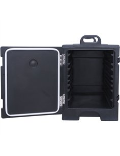 Commercial Front Loaded Insulated Food Pan Carrier with Wheels 432x625x743mm | Stalwart DA-QY004 2