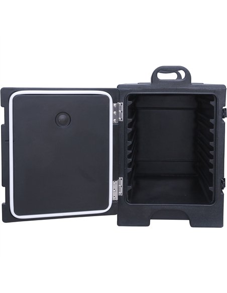 Commercial Front Loaded Insulated Food Pan Carrier with Wheels 432x625x743mm | Stalwart DA-QY004