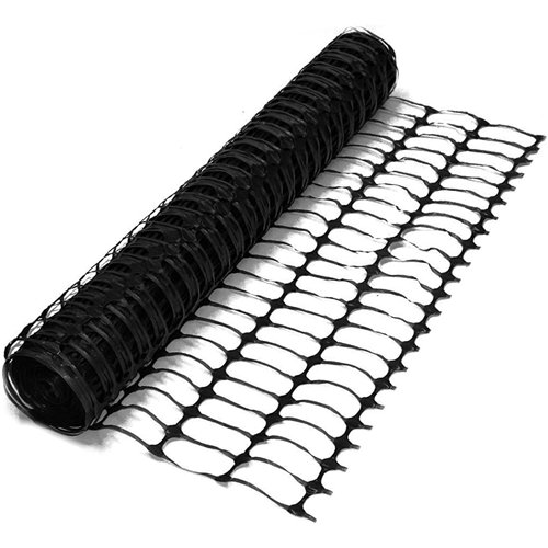 HDPE Safety Barrier Mesh Roll 120x40mm Mesh 1m x 50m Black | Stalwart DA-YONG28
