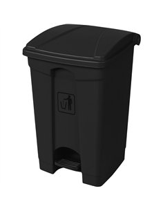 Pedal Waste Bin 80 Litres Black | Stalwart DA-XDL80K7BLACK