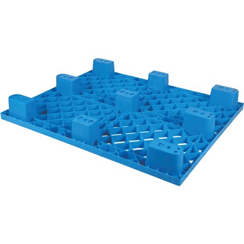 Lightweight Nestable Perforated Plastic Pallet 1200x1000x140mm Blue | Stalwart DA-XDP1210DABLUE