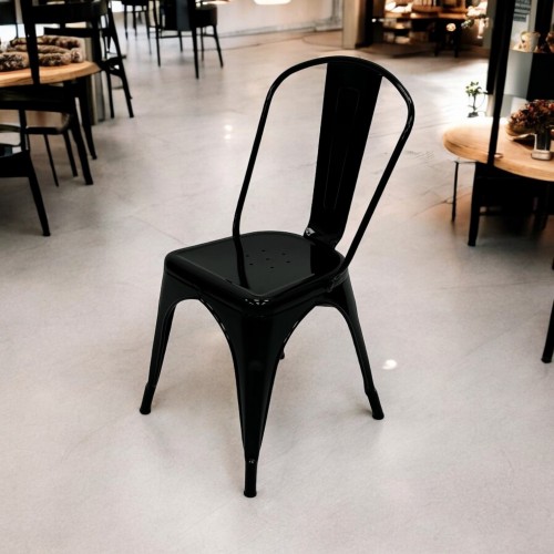 Black Metal Tolix Chair