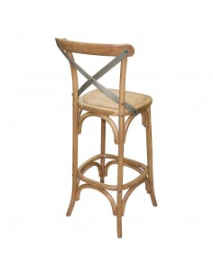 Bolero Wooden Barstool with Backrest 2